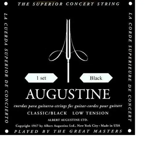 ENCORDOAMENTO AUGUSTINE NYLON CLASSIC BLACK P/VIOLAO