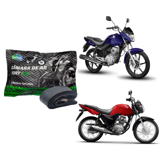 Kit 10 Câmara Ar Moto Pneu Aro 18 Moto Honda Cg Titan Fan 125/150