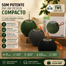 Caixa De Som Bluetooth 5W TWS FM USB SD (Cores Sortidas)