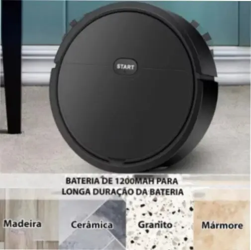 Robô Aspirador de Pó Recarregável 110v - (Cores Sortidas)