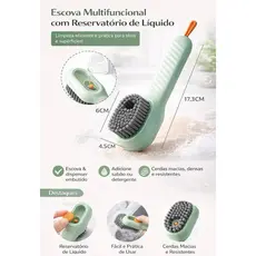 Escova com Dispensador de Sabão integrado - AI-107 - Escova para Tênis - Escova para Limpeza