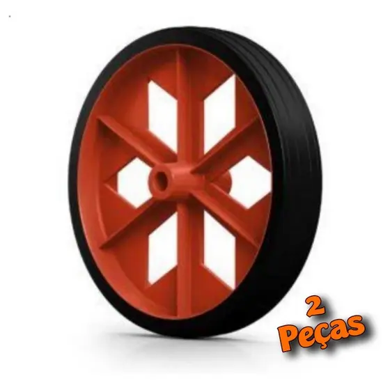 Roda Para Carrinho De Feira Reforçada 2 Peças Envio Ja PROMOÇÃO