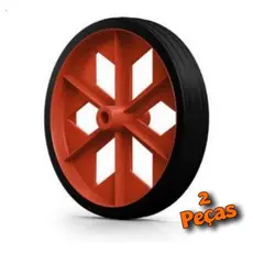Roda Para Carrinho De Feira  Reforçada 2 Peças Envio Ja PROMOÇÃO