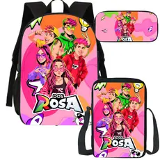 Itens Escolares Infantil Estrelinhas Mochila Estojo Lancheira Influenciadora Os Rosas