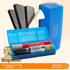 Apagador Para Quadro Branco Com Estojo FlipTop 150N ou Refil Com 3 Unidades Pilot