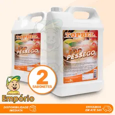 KIT PROMO 02 Sabonetes Líquidos Pêssego Topbel 5 Litros