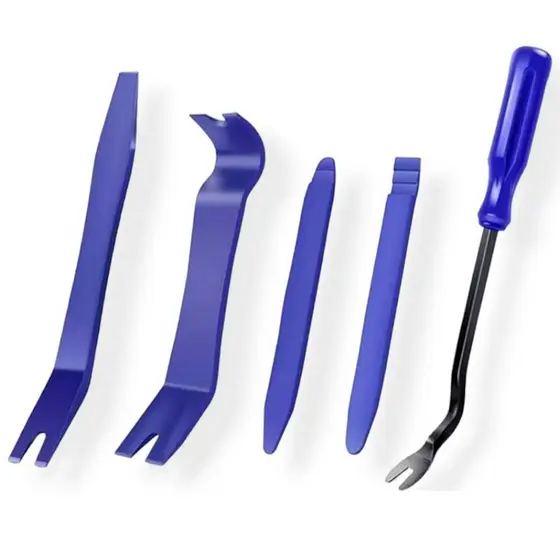 Kit 5 Chave Espátula Porta Painéis Internos Rádio Forro
