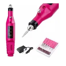 Lixadeira Elétrica Lixa Para Unha Bivolt Portátil Gel 110v/220v