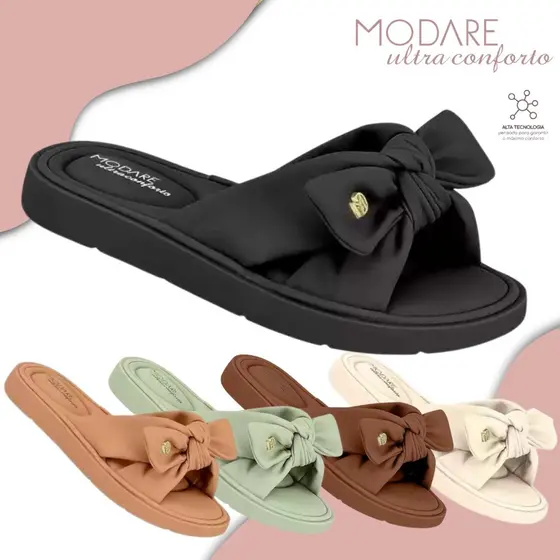 Chinelo Modare Ultra Conforto Ortopedico Feminino  Laço Lancamento