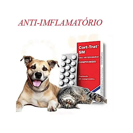 Cort-Trat SM 20 Comprimidos Para Cães e Gatos.
