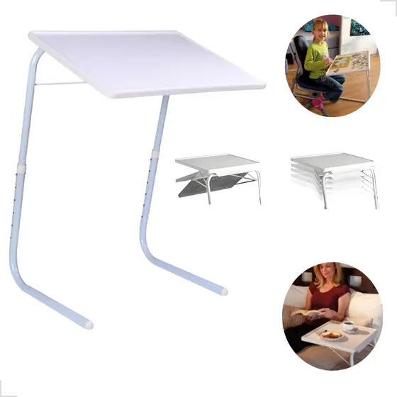 Mesa De Apoio Dobrável Multiuso Notebook Alimentação Estudo Viagem Suporte Idosos Uso Diário