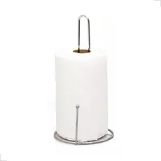 Suporte De Papel Toalha Com Pino Cozinha Cromado Metal Resistente