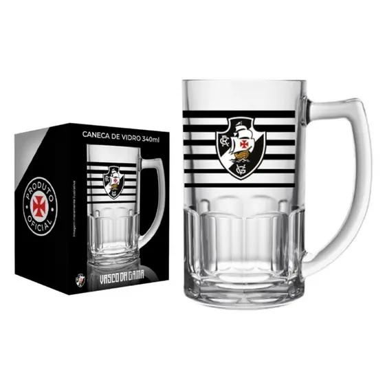 Caneca De Chopp Cerveja Vasco Gigante Da Colina 340ml Taça Resistente Presente