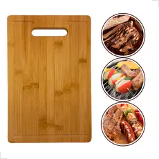 Tábua De Corte Bambu Cozinha Carnes Alimentos
