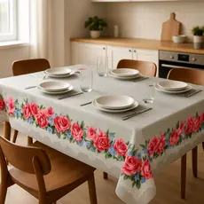 Toalha De Mesa Impermeável Térmica Resistente A Calor 2m x 1,40m Cozinha Mesa Facil De Limpar