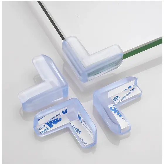 KIT c/10/20/30 Protetor De Quina Silicone Mesa Segurança Para Crianças E Bebes Proteção