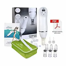 Sugador de Cravos Eletrico + Peeling de Diamante | Limpeza Facial em Casa | 3 Níveis