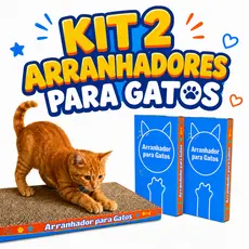 2 Arranhador Para Gato Papelão Brinquedo  Anti Estresse