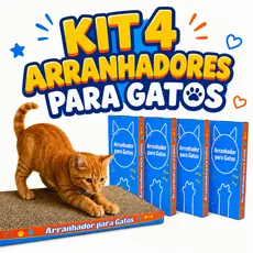 4 Arranhador Para Gato Papelão Brinquedo  Anti Estresse