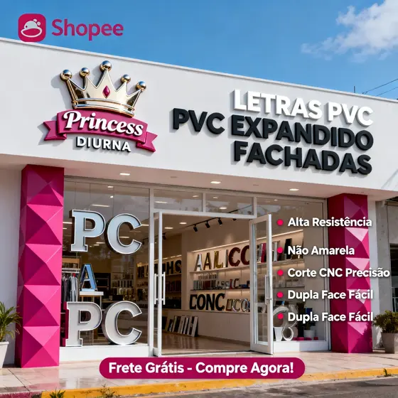 Letras PVC 3D Expandido Visual Profissional Personalizado Sob Medida Logo Letras Número