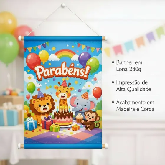 Banner Personalizado 70x100cm Impressão Digital Profissional