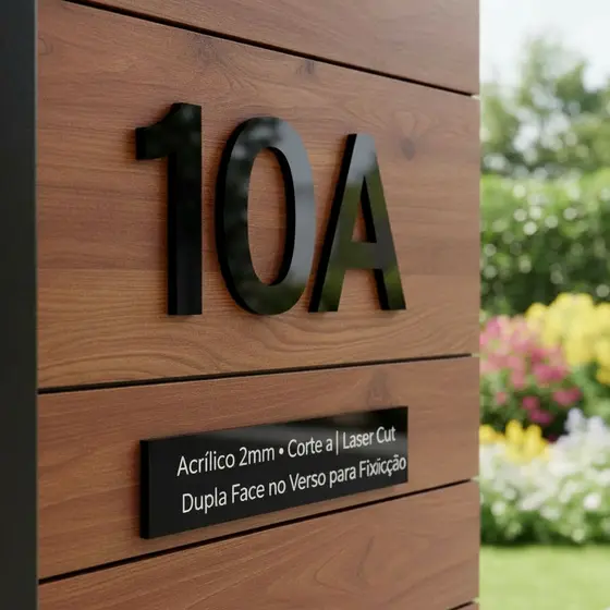 Número Residencial Em Acrílico Personalizado