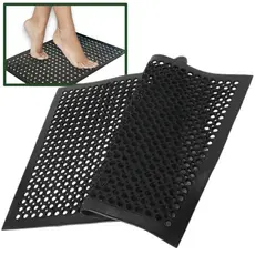 Tapete de Borracha Para Box de Banheiro 42x30CM Preto