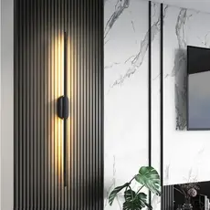 Luminária de Parede Interna Arandela LED 14W Vector Preta Moderna com 3 Cores de Luz Bivolt