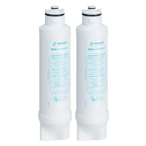 Kit 2 Refil Vela Filtro Purificador Electrolux PE11X, PE11B, PA21G, PA26G, PA31G, PC41B, PC41X, PH41B, PH41X, Pappca40