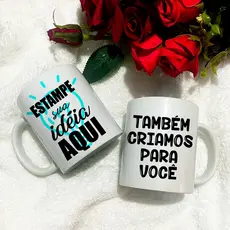 Caneca Personalizada de Porcelana, Faça como quiser, Caneca do seu Jeito, Caneca Personalizada Foto