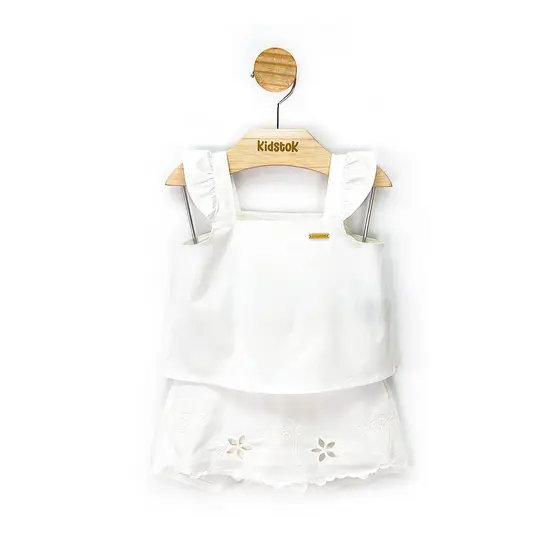 Conjunto Menina Blusa e Short Saia Tricoline Floral - Colorittá