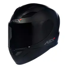 Capacete Moto Asx City Preto Fosco Masculino Feminino + Narigueira Fechado Viseira Cristal Novo