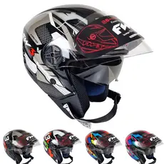 Capacete Aberto Fw3 X Open UP Fox Cores Oculos Viseira Moto