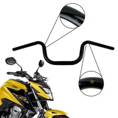 Guidão Moto Cargo Preto Cg Titan Fan Mix Honda Com Rosca Para Peso com Pequenos Defeitos