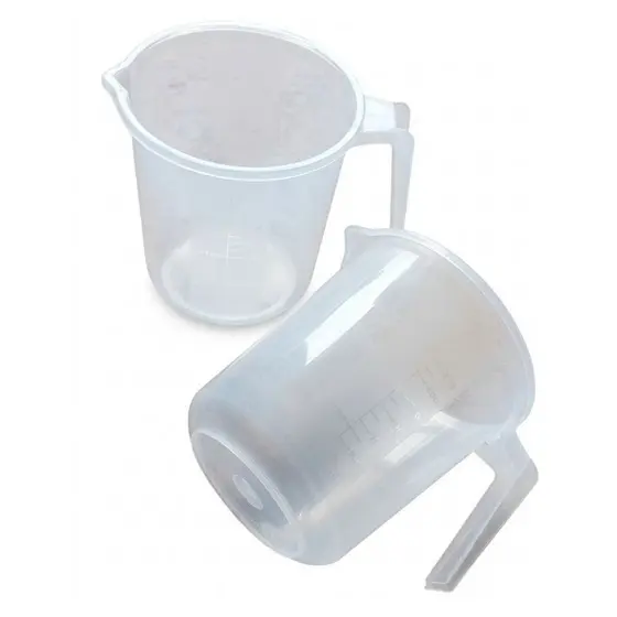 Jarra Medidora Graduada 1 Litro Copo Medidor De Plastico Transparente Dosador Para Cozinha Confeitaria 1 Ou 2 unidades
