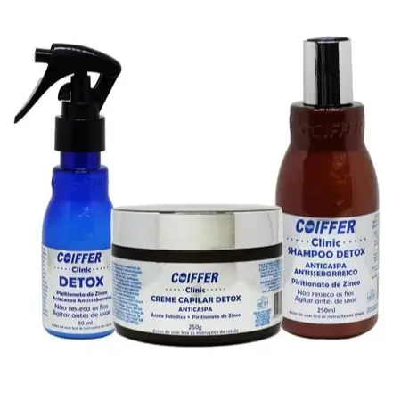 Kit Detox Anticaspa Coiffer (3 Unidades)