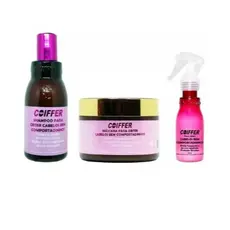 KIT CLIENTE CABELOS BEM COMPORTADINHOS COIFFER(3 UNIDADES)