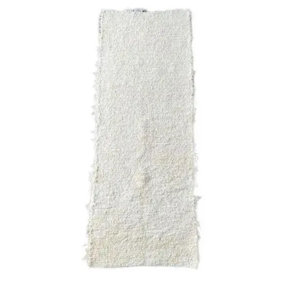 Passadeira Quarto Macia Boho creme cru macio 1,20x0,40