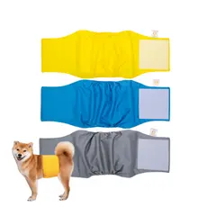 Kit 3 Fraldas Higiênicas Reutilizáveis, Laváveis e Duráveis Cachorros Macho Petting Is Caring