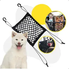 Rede de Proteção Pet para Carro Resistente Segurança Transporte Cães Ajustável de Fácil Instalação