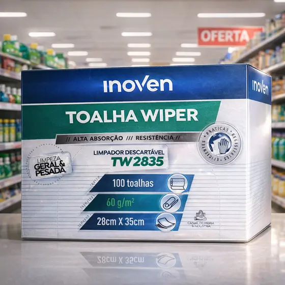 Toalhas Descartaveis Reutilisaveis TW2835 100 UN Inoven
