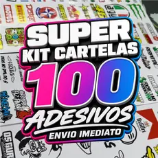 Cartela Adesivos Motos Carros Bikes Skate Notebook Capacetes Coquinho Grau Frases Marcas