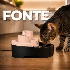 Bebedouro Fonte de Água Elevado Automático Filtro Cascata Pets Cachorros Gatos