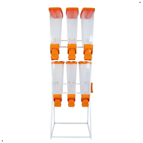 Porta Ração Expositor Dispenser Slim Armazenador Cereais Grãos Cachorro Durapets 3x2 35L