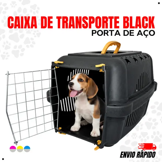 Caixa de Transporte Gatos Cachorros Cães Gatos Pet Coelho Portinha Aço Ferro N1 N2 N3 Grande Pequena