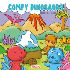 Livro De Colorir Tik Tok 24 Desenhos Comfy Dinosaurs Folha 150 Gm²