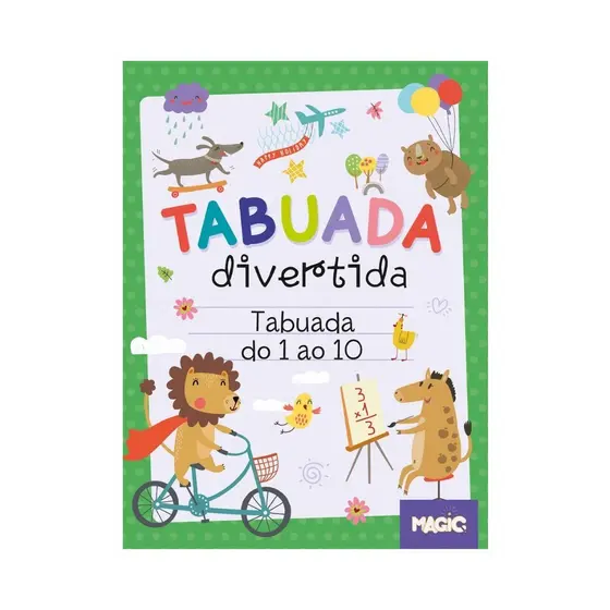 Caligrafia Divertida - Tabuada do 1 ao 10
