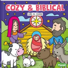 Livro Tik Tok Cozy and Biblical com 24 Desenhos - Livro de Colorir