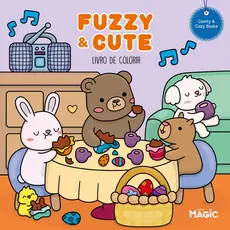 Livro De Colorir Tik Tok 24 Desenhos Fuzzy e Cute Folha 150 Gm²