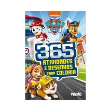 Livro 365 Atividades e Desenhos Para Colorir Patrulha Canina